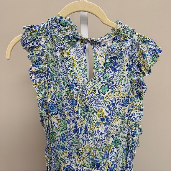 POUPETTE ST. Barths KIDS LONG JUMPSUIT BELENE
WHITE BLUE NATURE size 12 - Picture 6 of 7